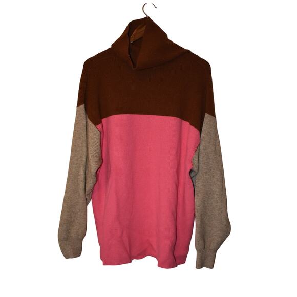 Free People Softly Structured Candy Pop Sweater Size L - Picture 2 of 5